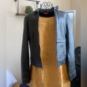 Esprit lined leather jacket